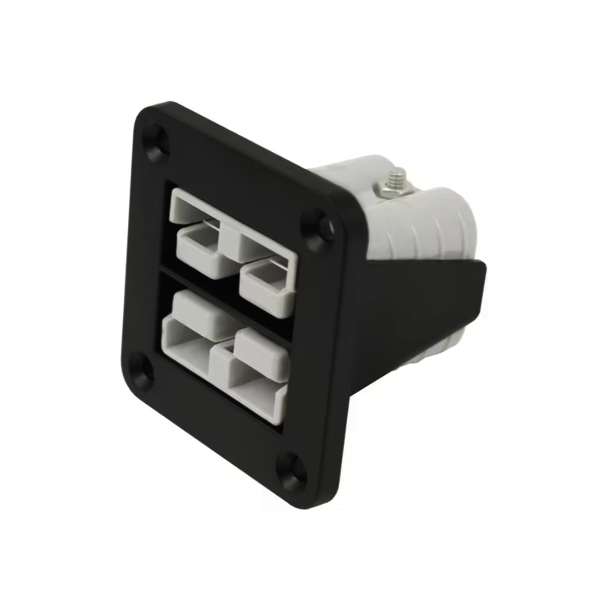 Exotronic Flush Mount Dual 50A Anderson Plug Panel w/ 2x 50A Grey Anderson Plugs