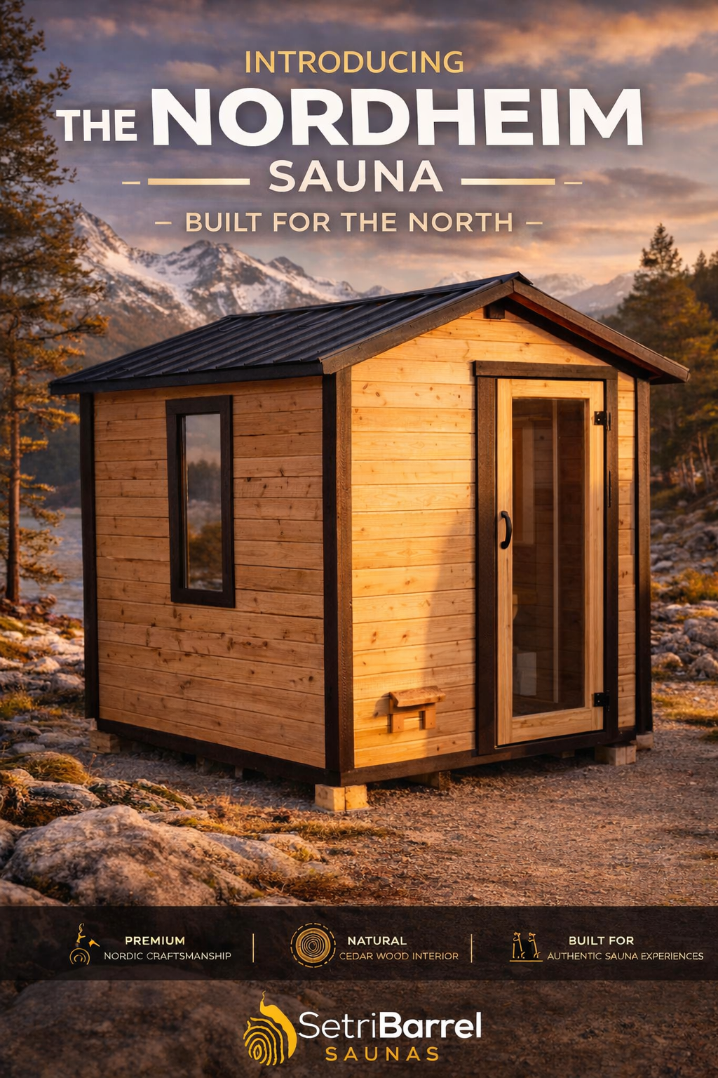 The Nordheim (Loki) 6x6 Square Sauna
