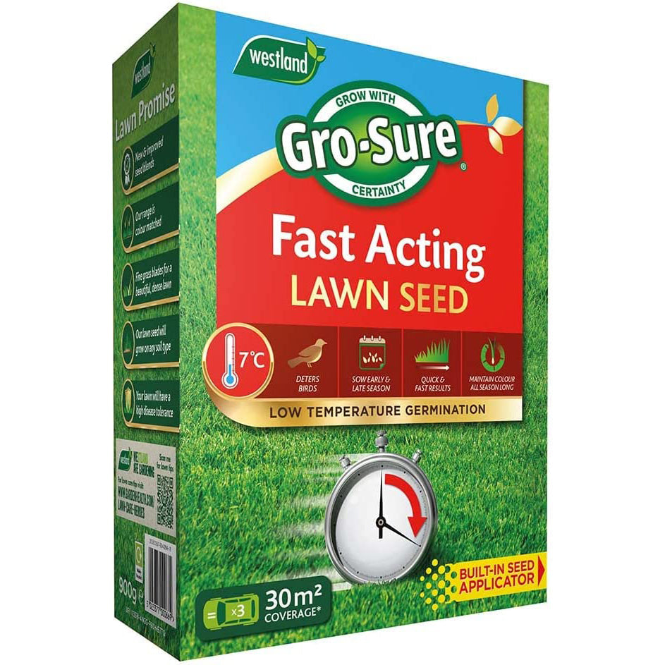 Gro-Sure Fast Acting Lawn Seed for Quick Germination
