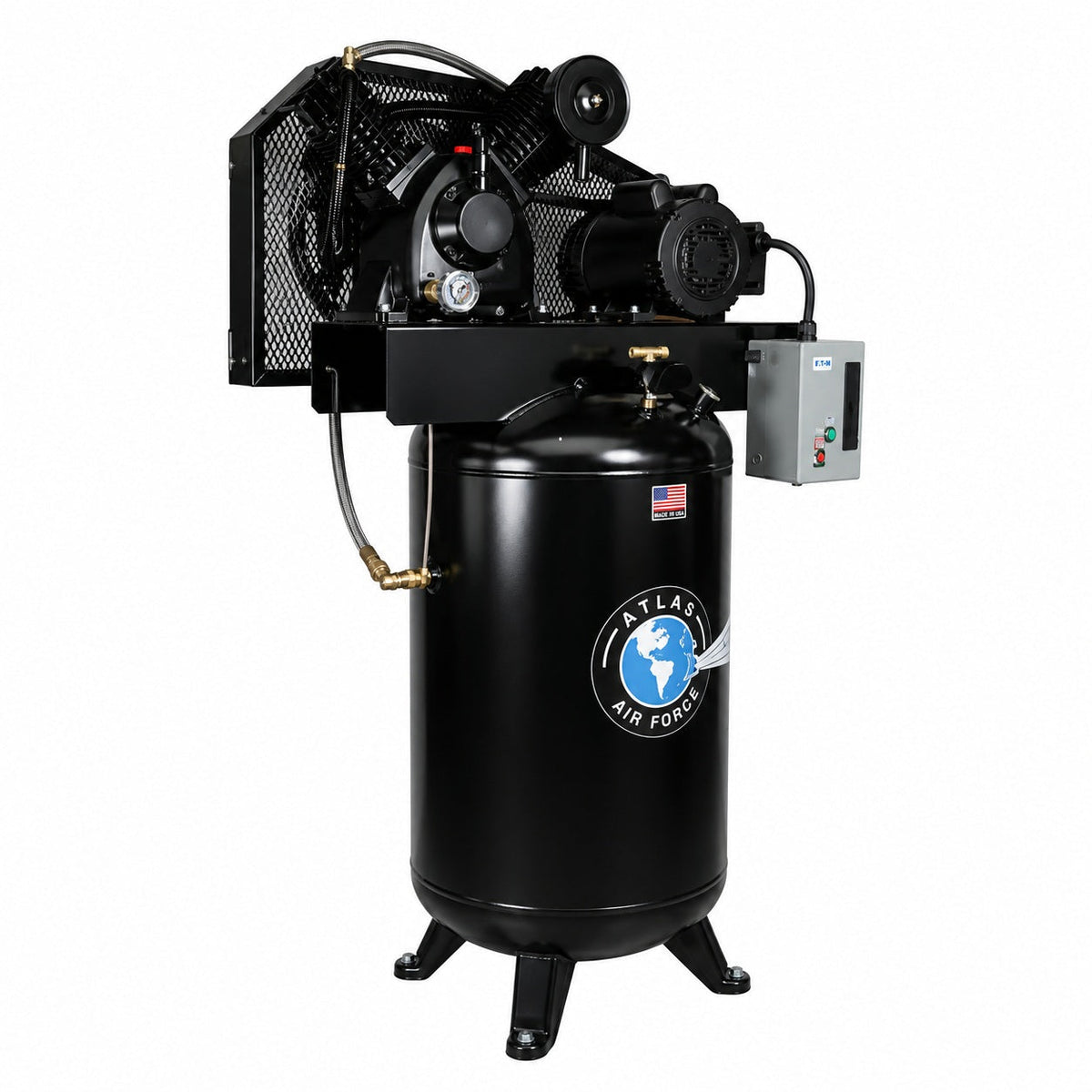 Atlas Air Force AF8P 5HP 80 Gallon Air Compressor with Plus Package