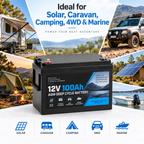 12V 50Ah AGM Deep Cycle Battery – Solar, Caravan & Camping