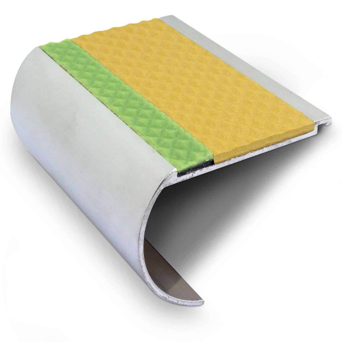 AHD08 71 x 55mm Non Slip Tredsafe Stair Nosing - Cayrus World of Finishing