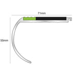 AHD08 71 x 55mm Non Slip Tredsafe Stair Nosing