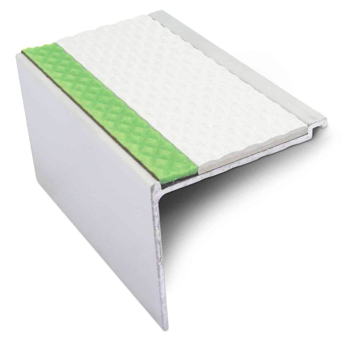 AHD17 60 x 55mm Non Slip Tredsafe DDA Compliant Stair Nosing - Cayrus World of Finishing