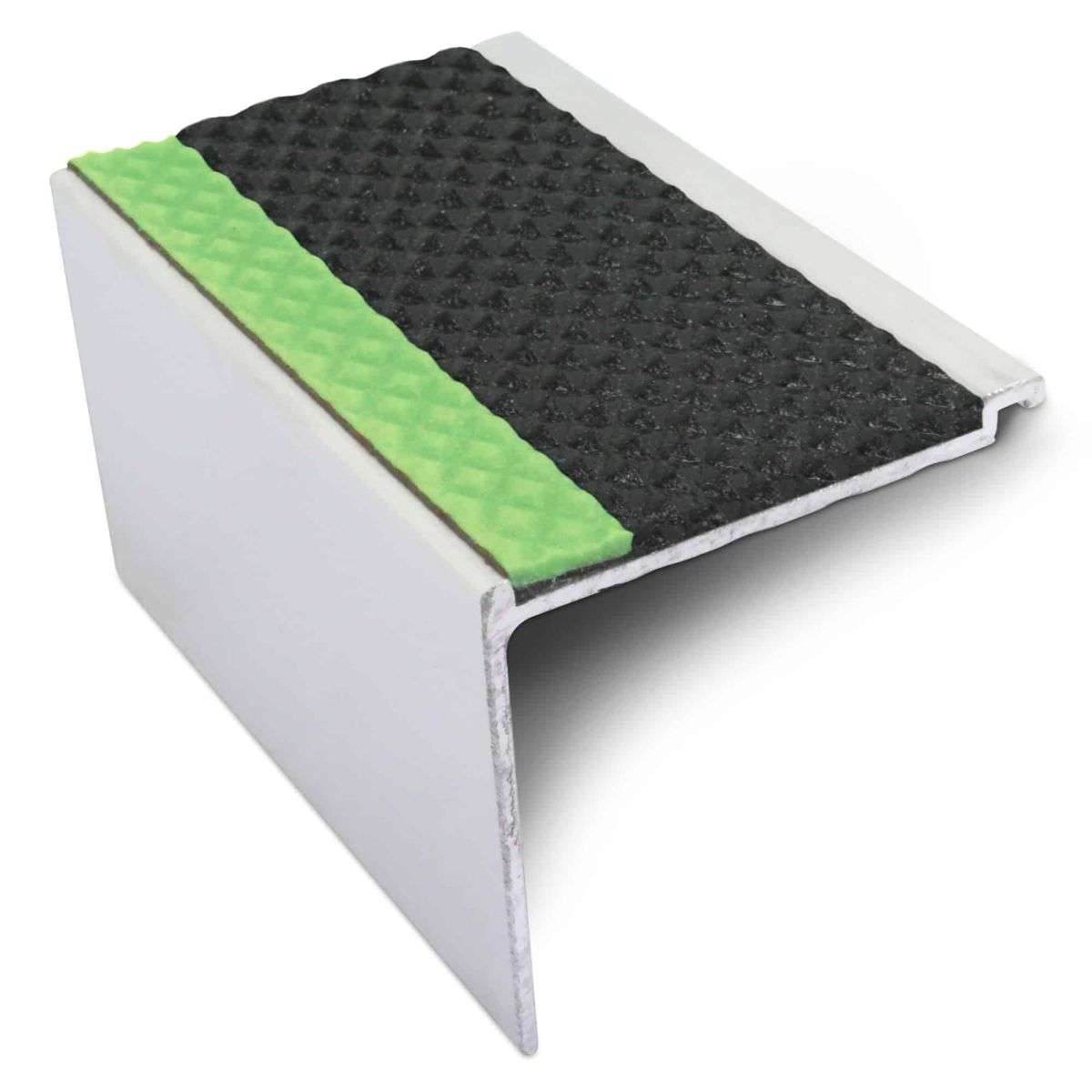 AHD17 60 x 55mm Non Slip Tredsafe DDA Compliant Stair Nosing - Cayrus World of Finishing
