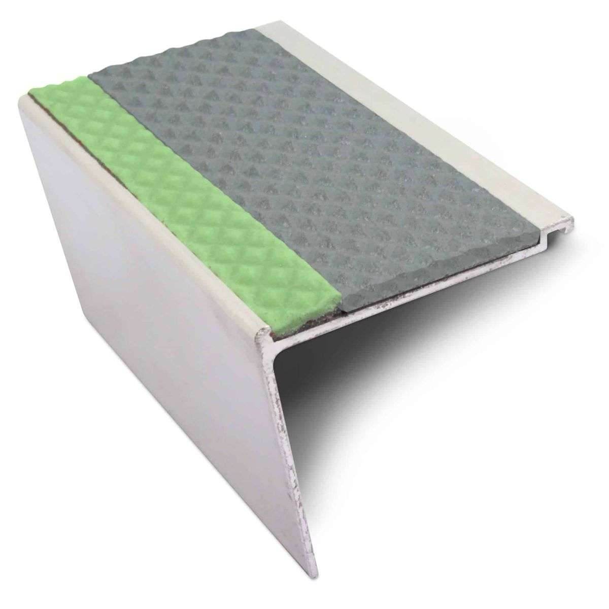 AHD24 60 x 55mm Tredsafe Non Slip DDA Compliant Stair Nosing - Cayrus World of Finishing