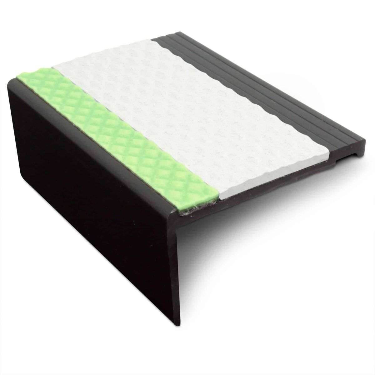 AHP 67.5 x 39mm Non Slip Tredsafe Aluminator® Heavy Duty PVC Stair Nosing - Cayrus World of Finishing
