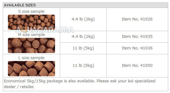 Saki-Hikari Multi-Season Koi Pellets - 2kg/5kg Options