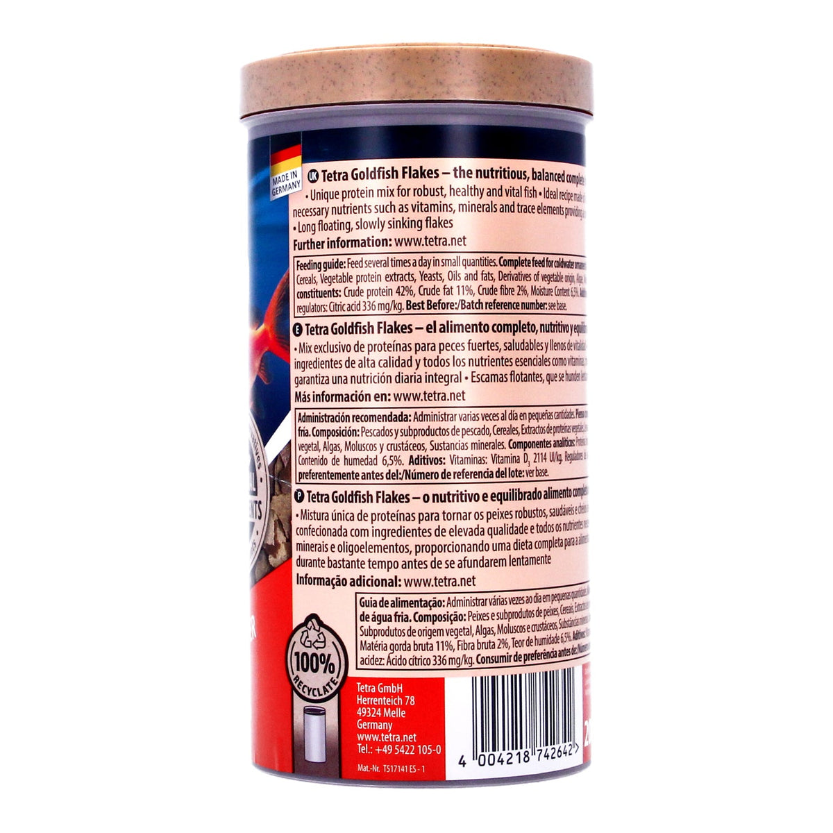 Tetra Goldfish Flake 200g Aquarium Fish Food
