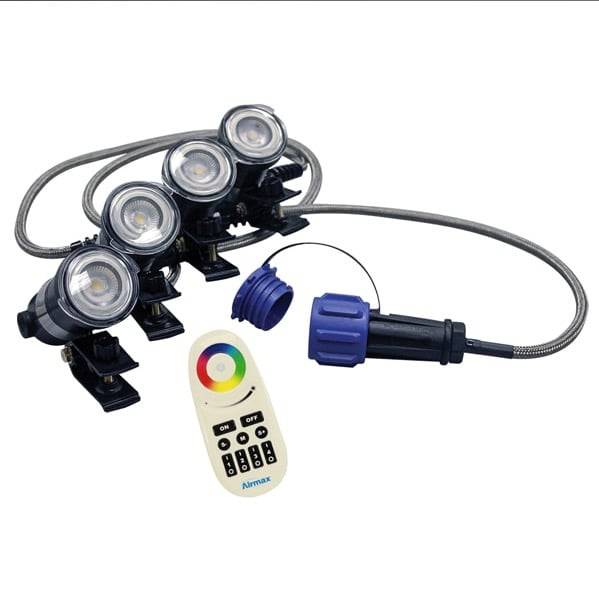 Airmax RGBW Color-Changing LED Fountain Light Sets