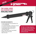 Caulk Gun 10:1 Ratio Sausage "VIPER" Gun by Albion