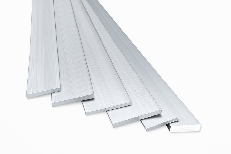 1m / 39.37" Length – Natural Aluminium Flat Bar Plate