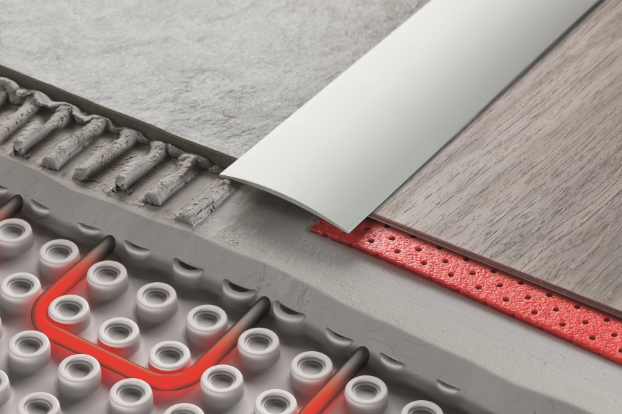 Aluminium Door Threshold Strip Self-Adhesive -40mm x 930mm- Anodised Transition Trim - LW40K