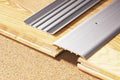 Aluminium door threshold strip 80mm x 1000mm silver anodised