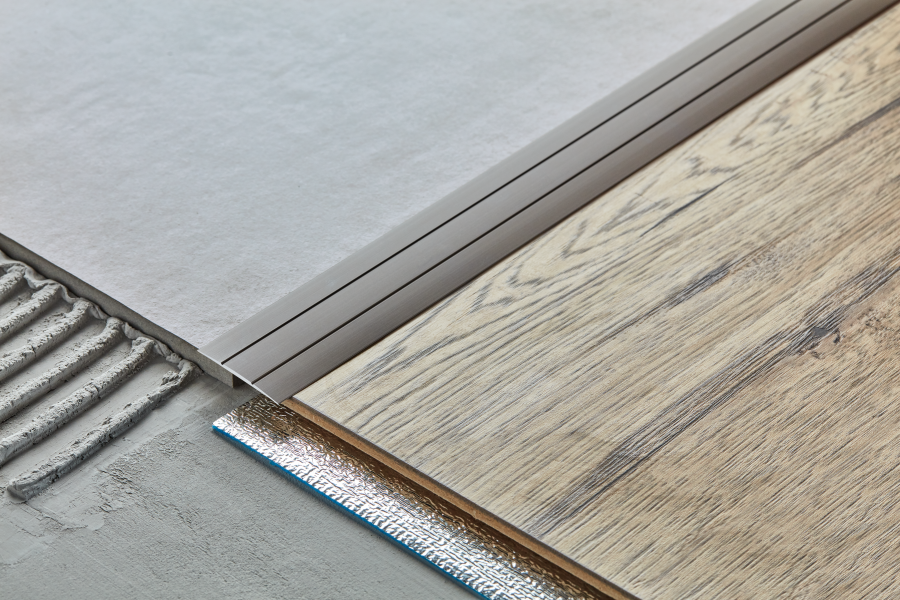 Aluminium Door Threshold Strip Self-Adhesive - 38mm x 900mm Anodised Transition Trim- LPP38K