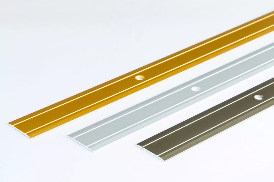 Aluminium Door Threshold Strip 30 MM x 900 MM Length Anodised Screw-Fix Silver Gold Champagne LPP30