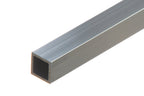 Natural Aluminium Square Tube Box Section 1 M Length