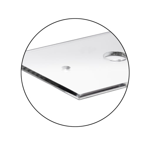 FHC Clear Small Telephone 5/8" Hole Acrylic Mirror Plate - AMP113