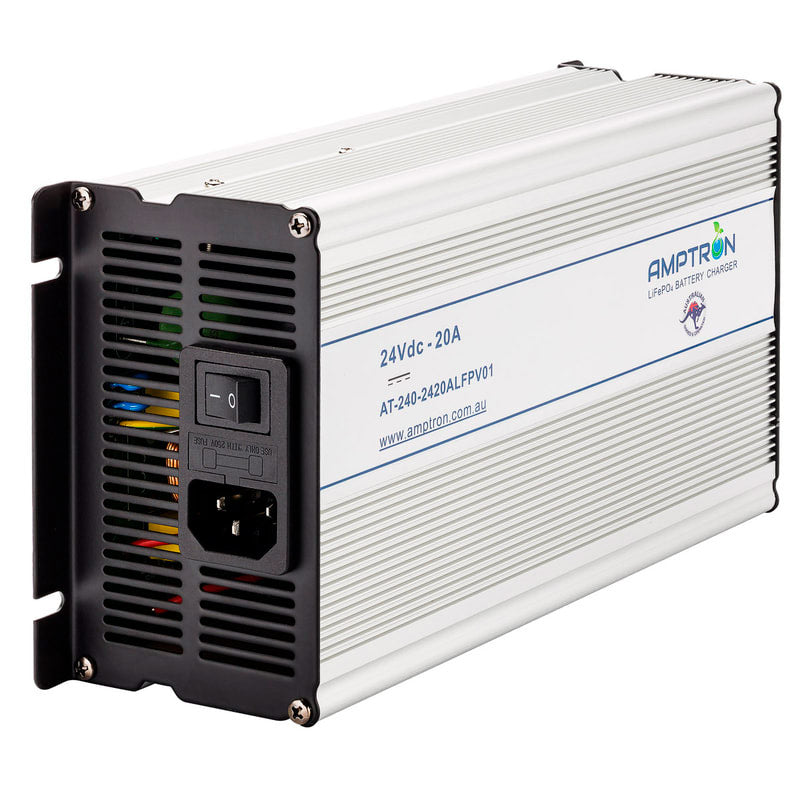 Portable Power Station | Eco Flow | AC-DC 24V 20A Lithium LiFePO4 Battery Charger
