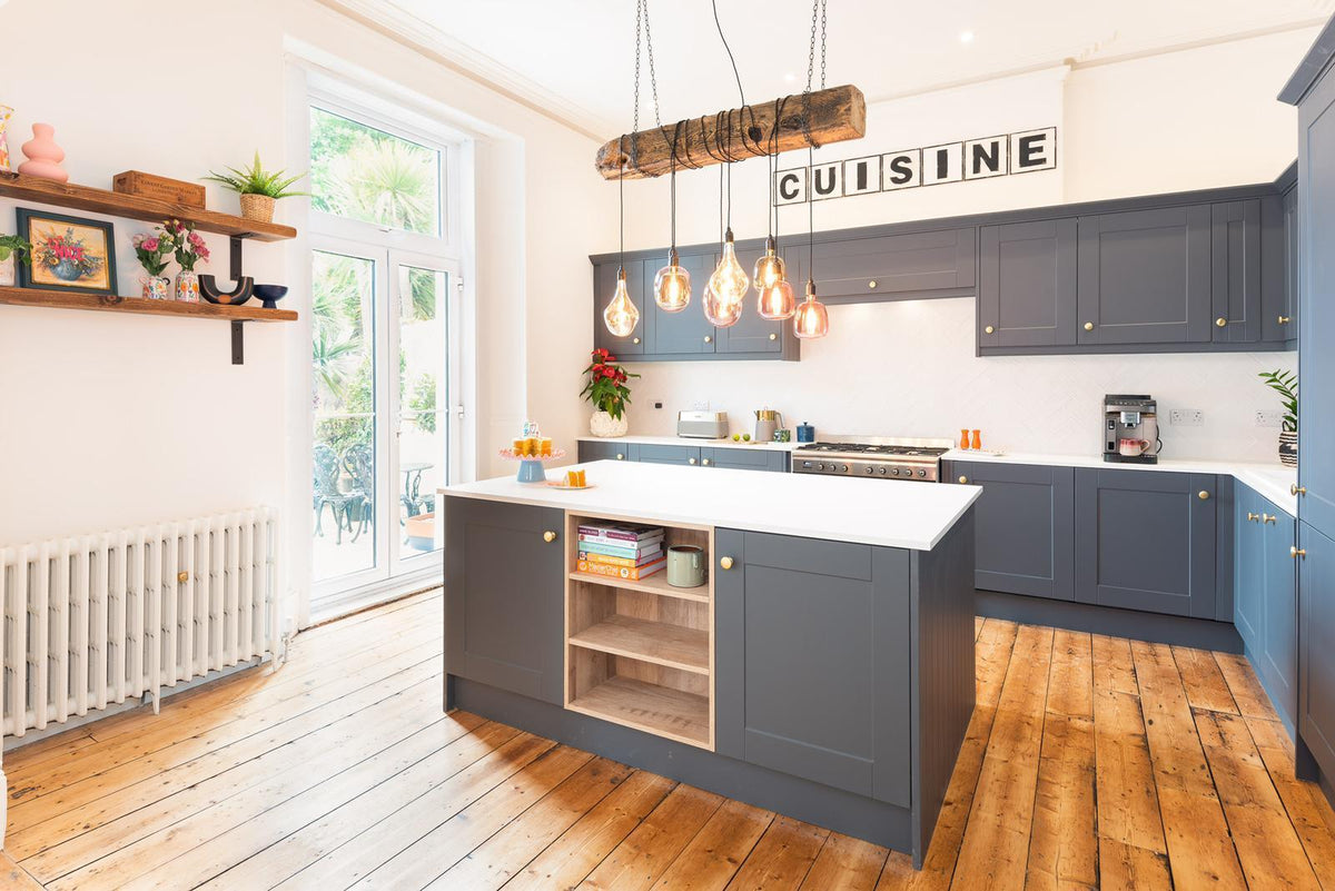 Reclaimed Oak Beam Chandelier | 300 Year Old Rustic Kitchen Lighting UK
