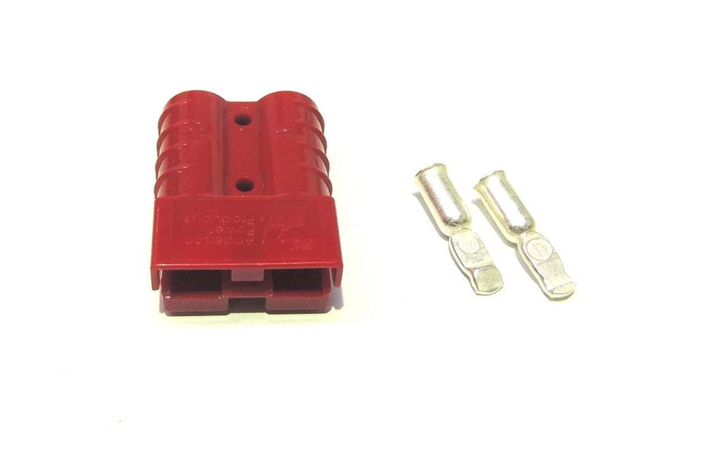 Genuine 50A Red Anderson Plug Connector with 6AWG Contacts