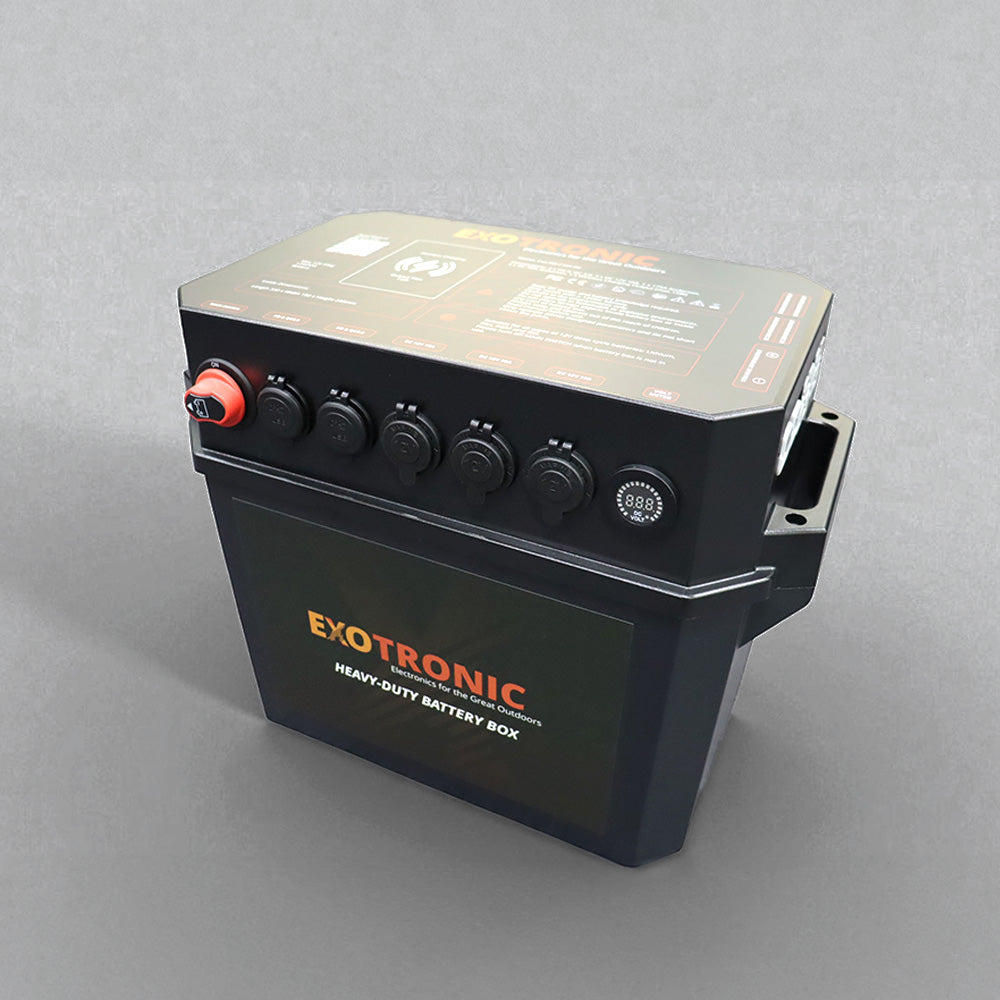 Exotronic 180Ah Pre-wired Orion XS + SmartSolar + SmartShunt Lithium Battery Box