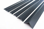1m & 2.48m Length – Anthracite PVC Corner Angle Trim 90° Plastic Equal & Unequal RAL 7016 Edge Protector