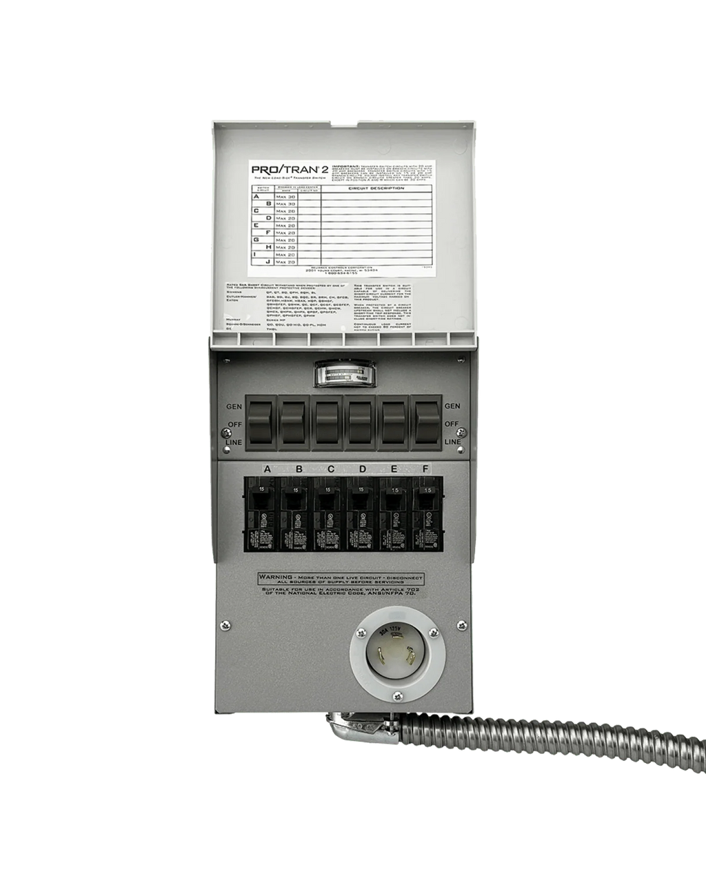 Anker SOLIX 120V Transfer Switch (30A Transfer Switch + Cable)