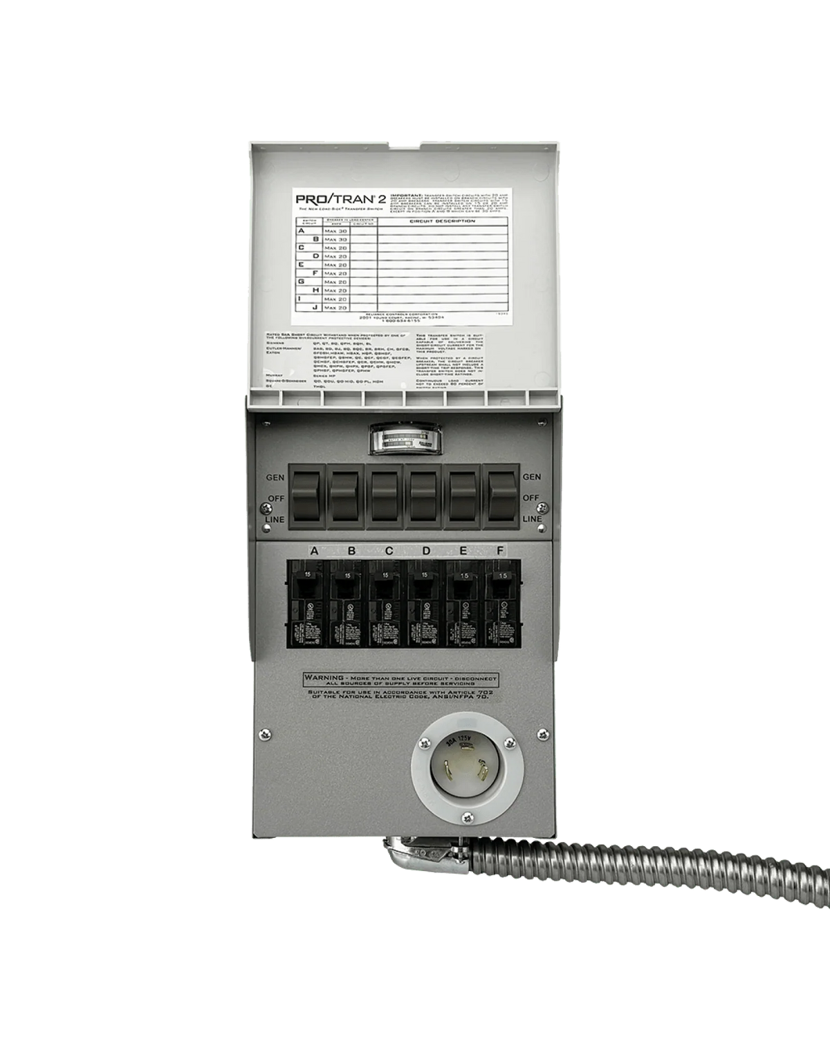 Anker SOLIX 120V Transfer Switch (30A Transfer Switch + Cable)