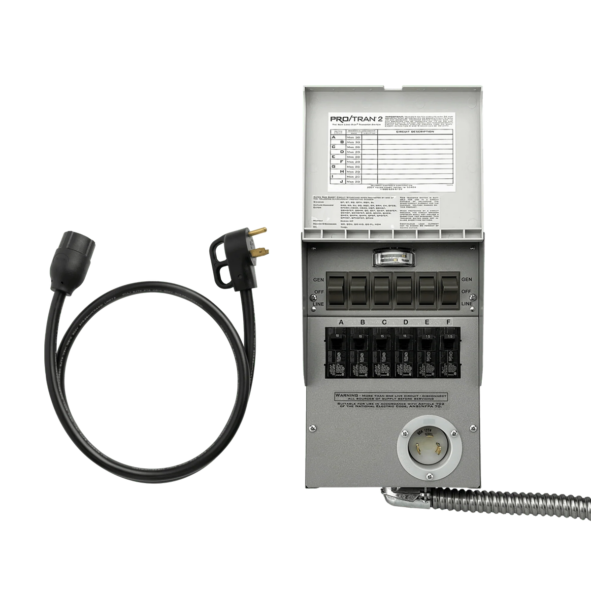 Anker SOLIX 120V Transfer Switch (30A Transfer Switch + Cable)
