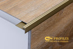 Aluminium Stair Nosing Outer Corner 3 MM x 900 MM Length Silver, Gold, Champagne-  LVT F3