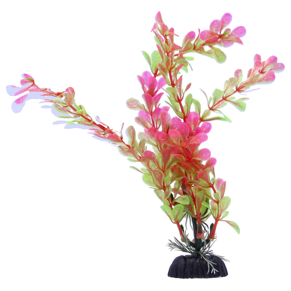 Multicoloured Plastic Aquarium Decoration Plants 10cm (Pack of 6)