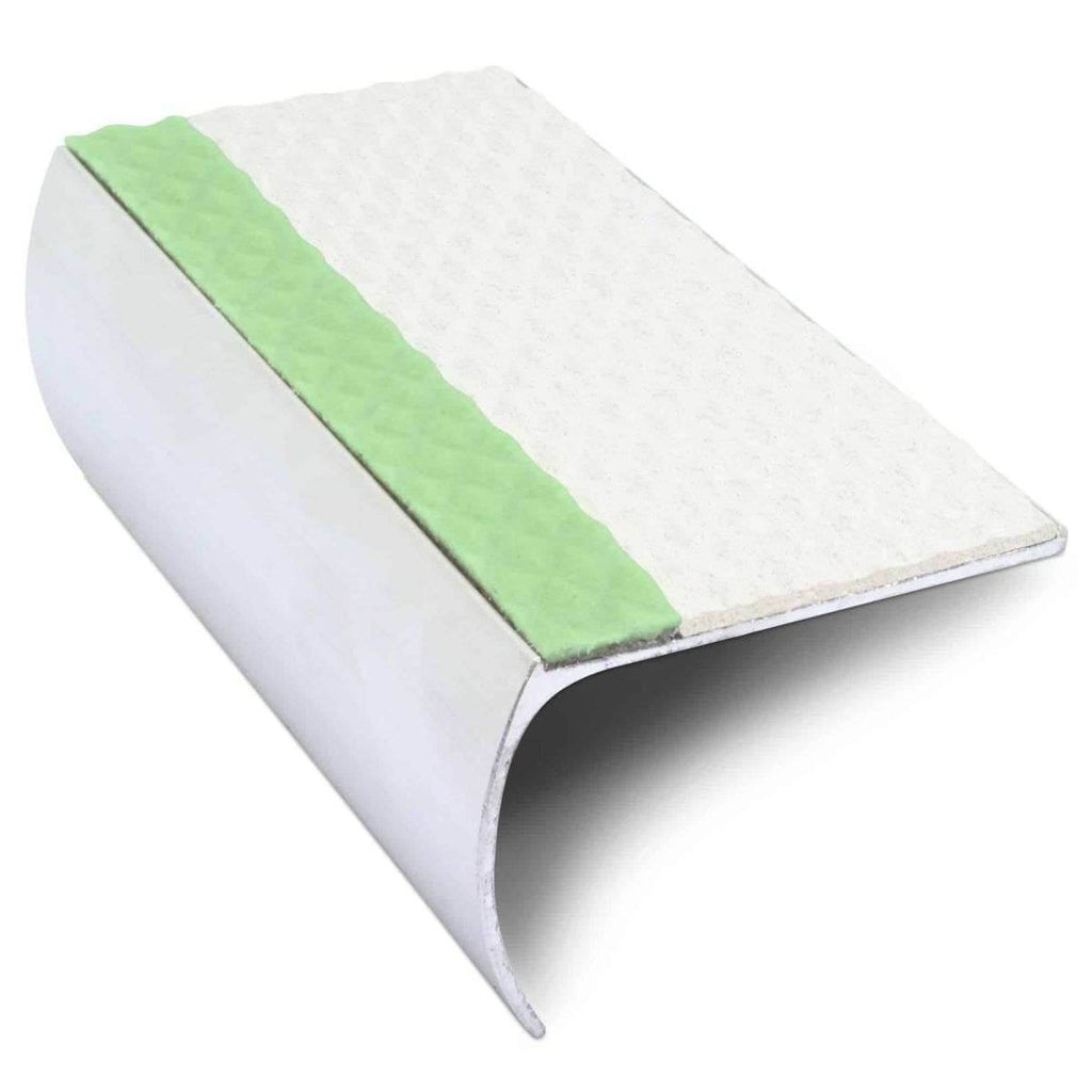 ASL03 Tredsafe 57x40mm Aluminium Non Slip Stair Nosing Edge Trim With Pvc Insert - Cayrus World of Finishing