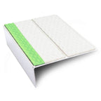 ASL10 Tredsafe 85x32mm Aluminium Non Slip Stair Nosing Edge Trim With Pvc Insert - Cayrus World of Finishing
