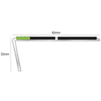 ASL10 Tredsafe 85x32mm Aluminium Non Slip Stair Nosing Edge Trim With Pvc Insert