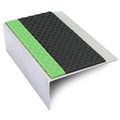 ASL15 Tredsafe 66x32mm Aluminium Non Slip Stair Nosing Edge Trim With Pvc Insert - Cayrus World of Finishing