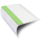 ASL25 69x40mm Tredsafe Aluminium Non Slip Stair Nosing Edge Trim With Pvc Insert - Cayrus World of Finishing