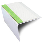 ASL26 67x55mm Tredsafe DDA Compliant Aluminium Non Slip Stair Nosing Edge Trim With Pvc Insert - Cayrus World of Finishing