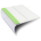 ASL29 87x40mm Tredsafe Aluminium Non Slip Stair Nosing Edge Trim With Pvc Insert - Cayrus World of Finishing