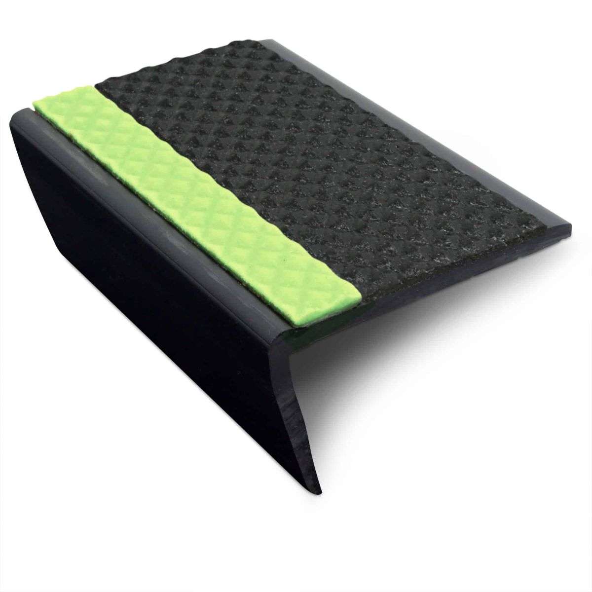 ASR - 63 x 35mm Tredsafe Non Slip Aluminator® Slimline PVC Stair Nosing