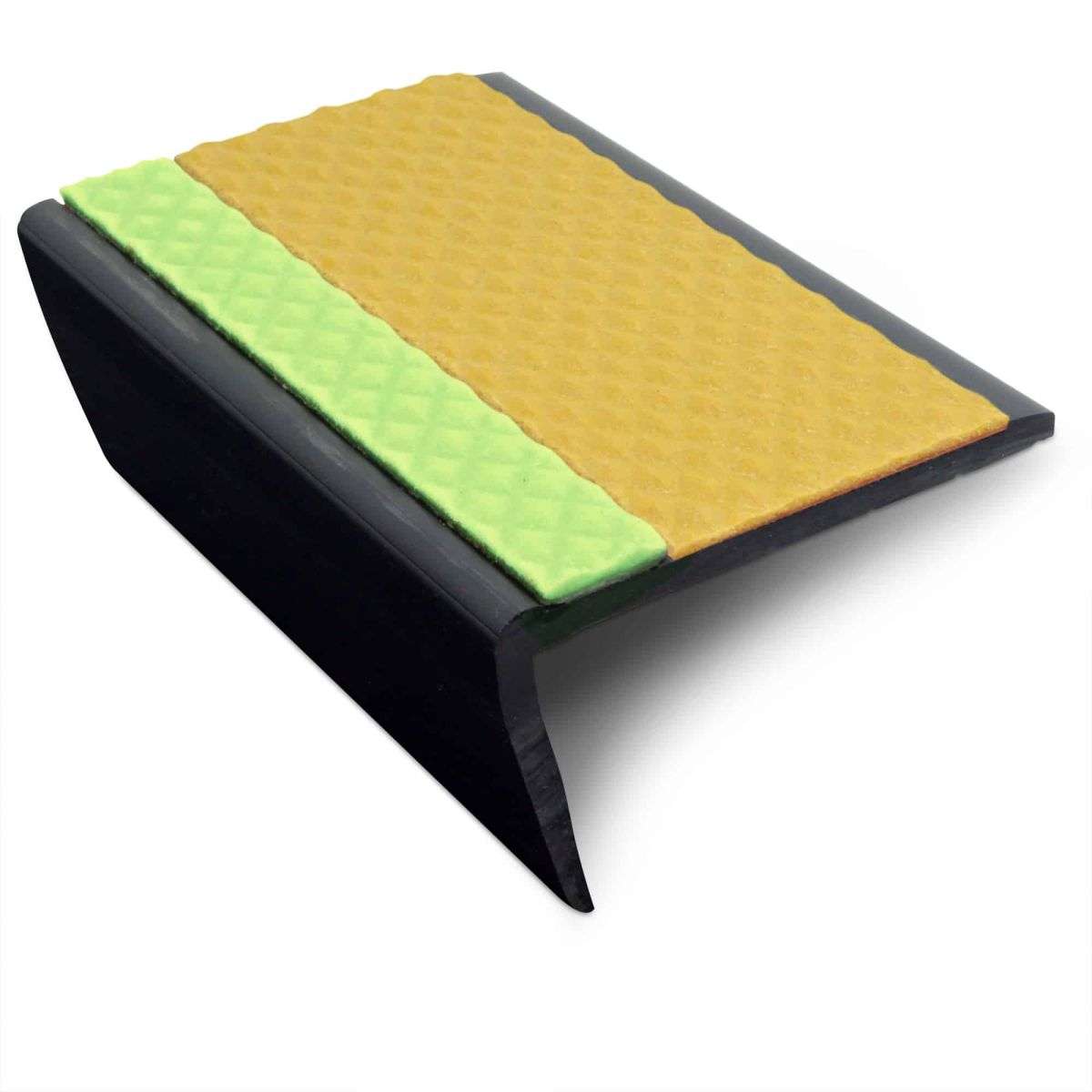 ASR - 63 x 35mm Tredsafe Non Slip Aluminator® Slimline PVC Stair Nosing