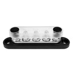 Exotronic 150A Black 5x M6 Stud Busbar with Cover
