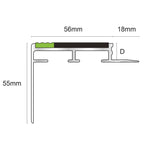 ATC - Heavy Duty - 10mm and 12.5mm Tredsafe Non Slip Slimline Stair Nosing