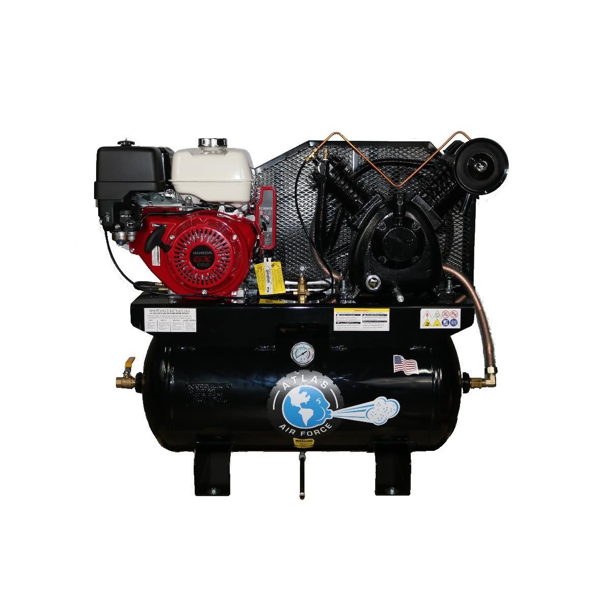 Atlas Air Force AF13 13HP 30-Gallon Gas Air Compressor