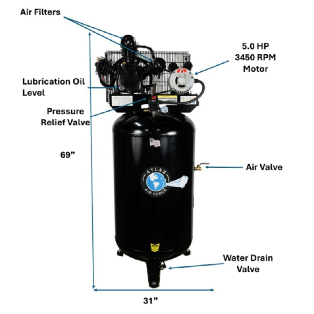Atlas Air Force AF6 Air Compressor