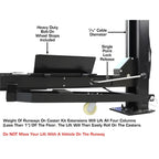 Atlas Apex 9 9,000 lb 4-Post Lift with Two RJ45A Rolling Bridge Jacks Combo