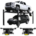 Atlas Apex 9 9,000 lb 4-Post Lift with Two RJ45A Rolling Bridge Jacks Combo