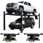 Atlas Apex 9 9,000 lb 4-Post Lift with Two RJ45A Rolling Bridge Jacks Combo