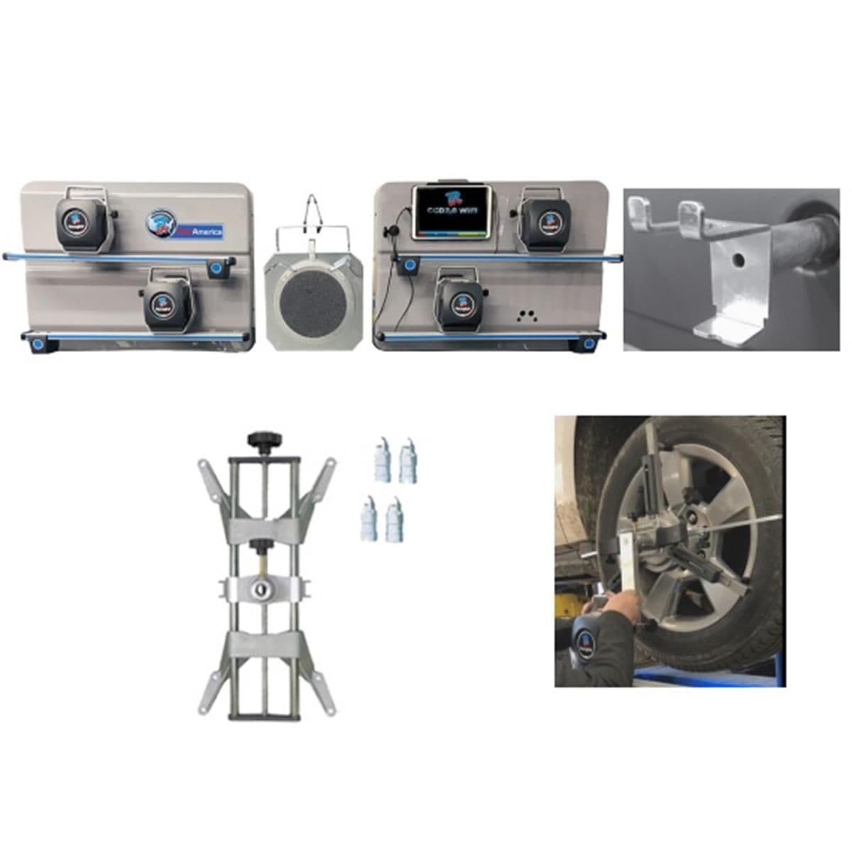 Atlas Edge TD2.0 Select WiFi Wheel Alignment System with Ravaglioli 8-Camera Optics and TEQ-LINK Tablet