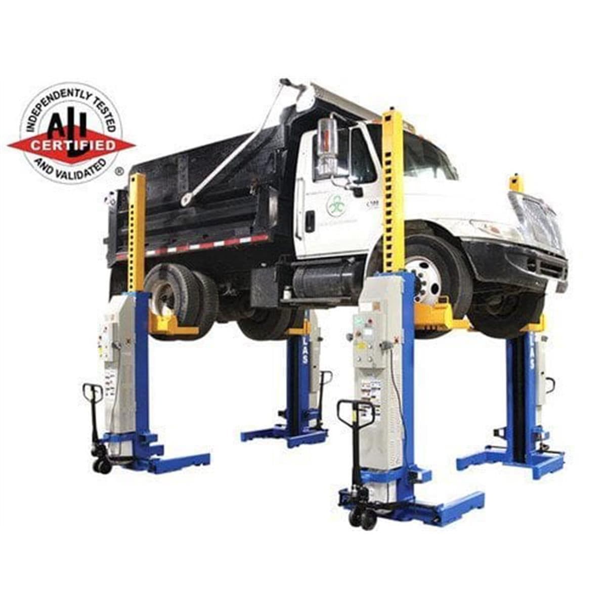 Atlas Maxima ML-4030BC 66,000 lb Battery-Powered Mobile Column Lift System (4-Column, ALI Certified)